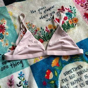 Baby pink bikini top